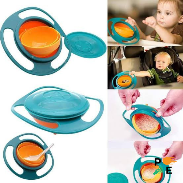 GYROBOWL -Plato de equilibrio Antiderrame 360 para niños