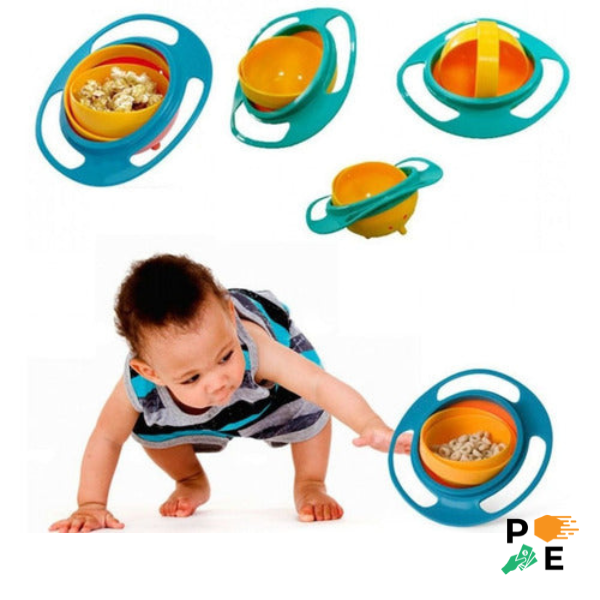 GYROBOWL -Plato de equilibrio Antiderrame 360 para niños