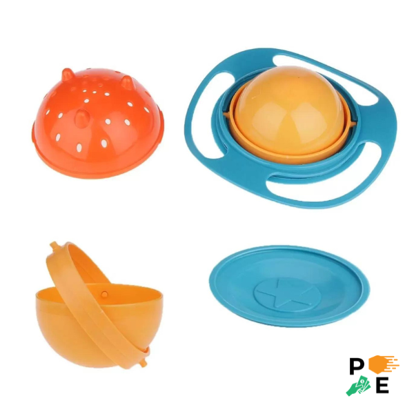 GYROBOWL -Plato de equilibrio Antiderrame 360 para niños